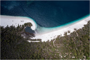 Lake McKenzie auf Fraser Island in Australien