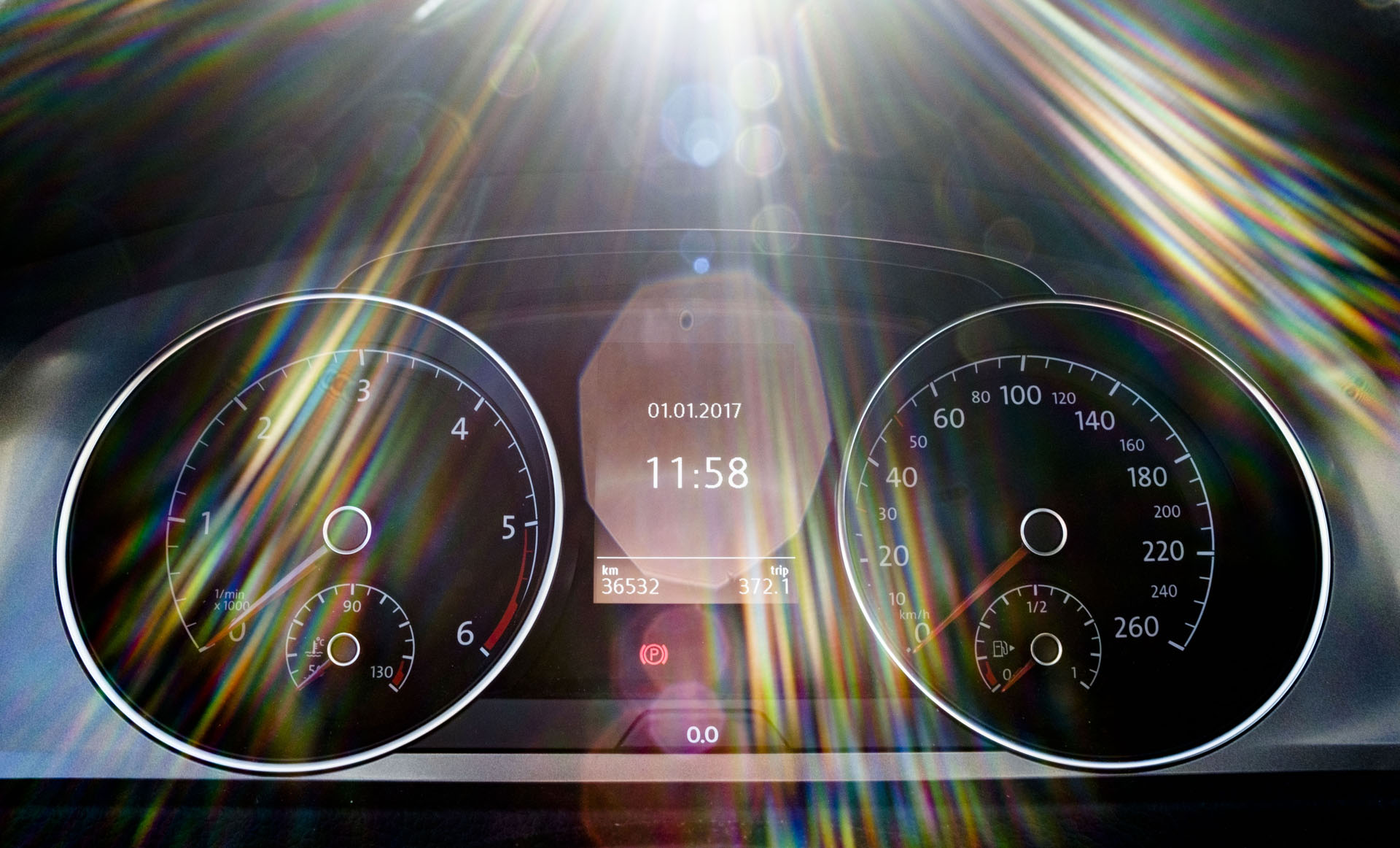 Autotacho an Neujahr 2017